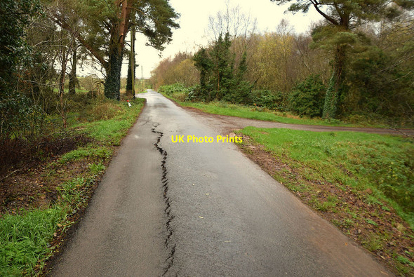 Photo 6"x4" Crack along Tullycunny Road Fintona c2021