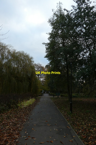 Photo 6"x4" Path near Spring Lane Bridge Heslington c2021