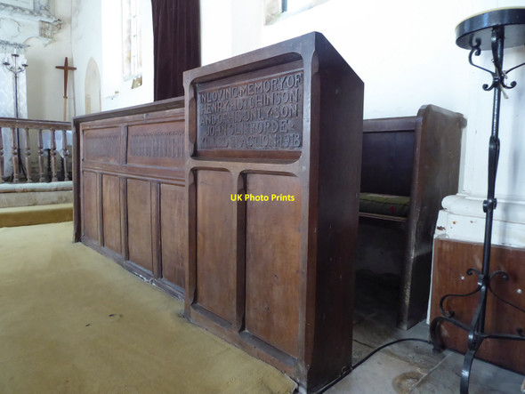 Photo 6"x4" Choir stalls, Didbrook church Didbrook c2021