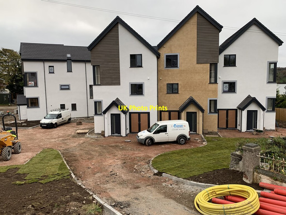 Photo 6"x4" New dwellings on site of former pub known as Yr Aber, The Estuary or Conwy Vale (2) Bryn-rhys c2021