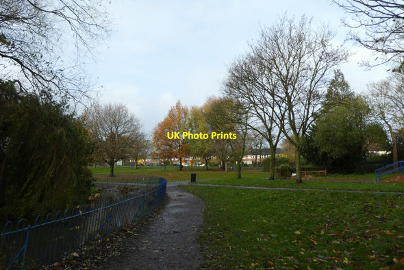 Photo 6"x4" Path in Hull Road Park Heslington c2021