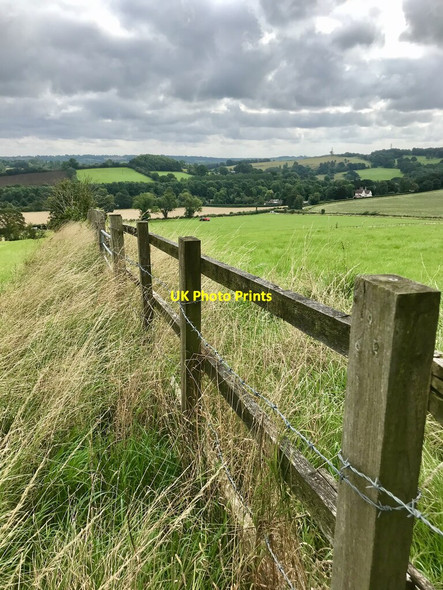 Photo 6"x4" Fence line Coxbench c2021