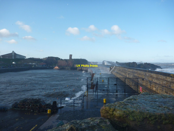 Photo 6"x4" Coastal East Lothian : Victoria Harbour, Dunbar, After Storm Arwen Dunbar c2021