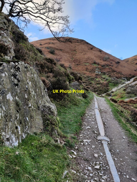 Photo 6"x4" Path in the Carding Mill Valley Ashbrook\/SO4594 c2021 P1