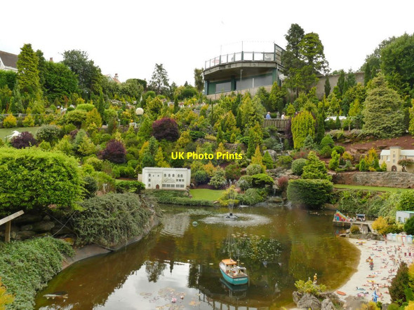 Photo 6"x4" Babbacombe Model Village: the lake Torquay c2021