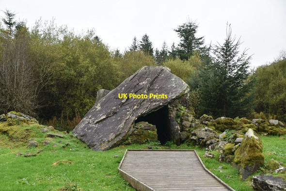 Photo 6"x4" Portal Tomb (Calf House Dolmen) Moneygashel c2021