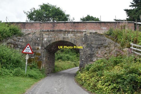 Photo 6"x4" Low narrow railway bridge Pitlochry c2021