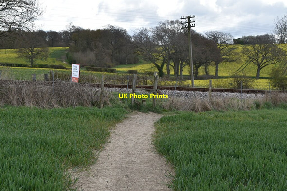 Photo 6"x4" Level crossing Tenterden c2021