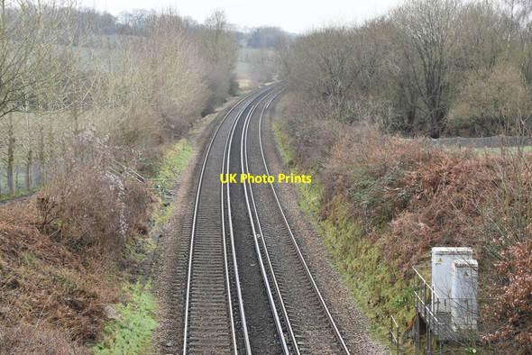 Photo 6"x4" Maidstone line Borough Green c2021