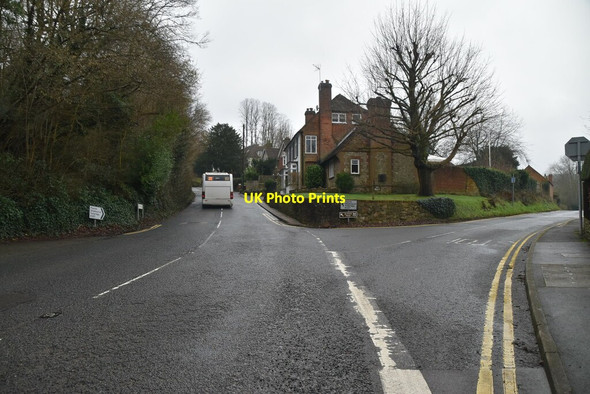 Photo 6"x4" A227, Sevenoaks Rd junction Ightham c2021