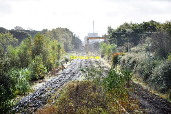 Photo 6"x4" Calvert waste depot and Greatmoor EFW incinerator Calvert c2021