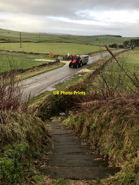 Photo 6"x4" Tractor and trailer Heathcote\/SK1460 c2021