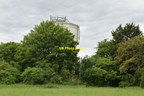Photo 6"x4" Water Tower Therfield c2021