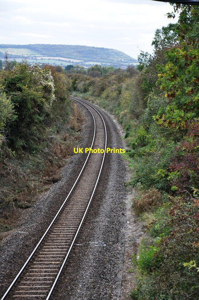 Photo 6"x4" Railway line towards Princes Risborough Princes Risborough c2018