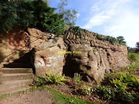 Photo 6"x4" Rock formation Dudmaston Hall Quatt c2018