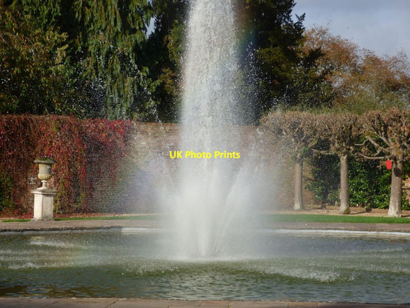 Photo 6"x4" Closer view of the fountain at Arley Arboretum Upper Arley c2018