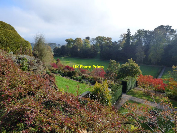 Photo 6"x4" View over the Great Lawn Welshpool\/Y Trallwng c2018