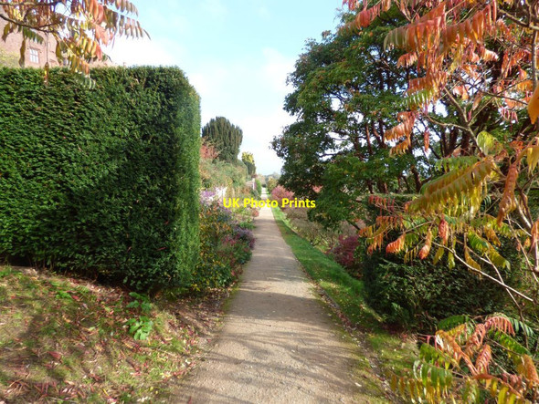 Photo 6"x4" The Lower Terrace at Powis Castle Welshpool\/Y Trallwng c2018