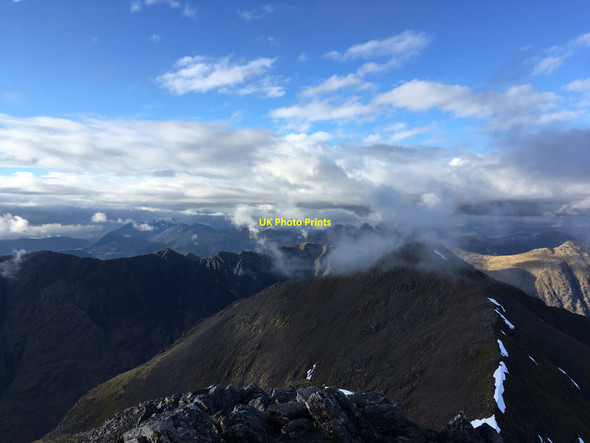 Photo 6"x4" From summit of Bidean to Stob Coire nan Lochan, and beyond Dalness\/NN1651 c2021