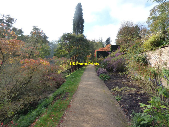 Photo 6"x4" Lower terrace path at Powis Castle Welshpool\/Y Trallwng c2018