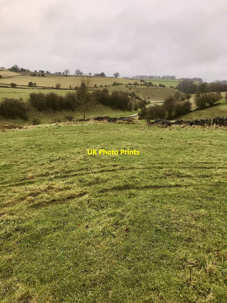 Photo 6"x4" Brierlow Farm Fields Earl Sterndale c2021