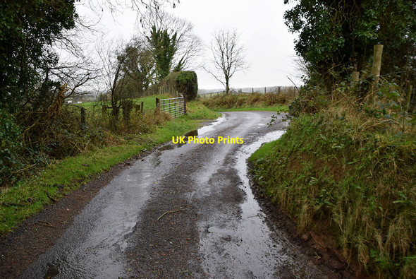 Photo 6"x4" Double bend along Ballygowan Road Omagh c2021