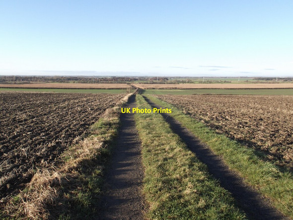 Photo 6"x4" Footpath west of Messingham Messingham c2021
