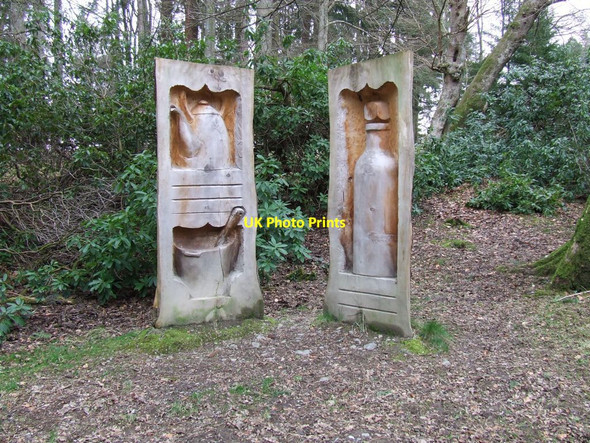Photo 6"x4" Cupboard and contents Llanwddyn c2007