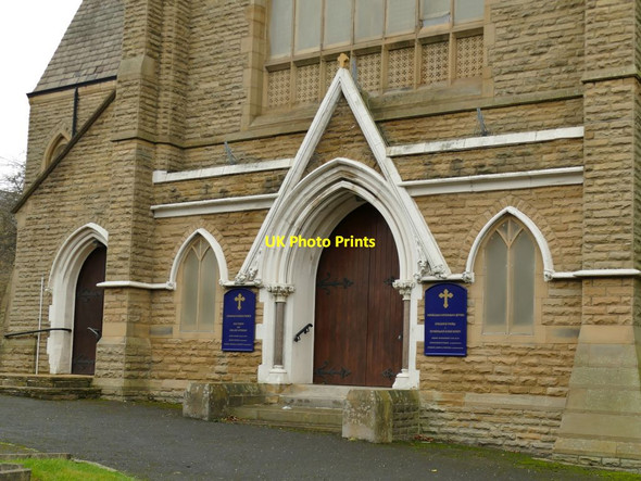 Photo 6"x4" Ukrainian Catholic church, Manningham - entrance Shipley\/SE1437 c2021