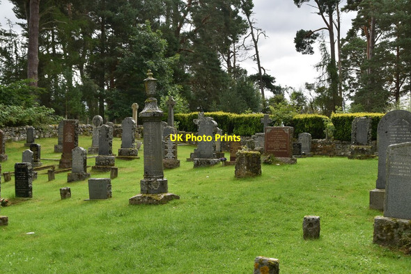 Photo 6"x4" Insh Church Graveyard Kincraig\/NH8305 c2021