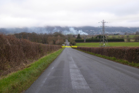 Photo 6"x4" Country road approaching Danemoor Cross Hook Bank c2021