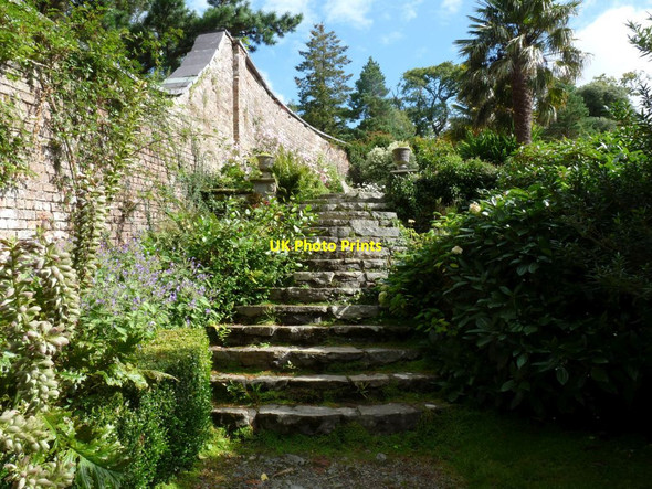 Photo 6"x4" Steps down to the lower part of the garden Tal-y-bont\/SH6070 c2014