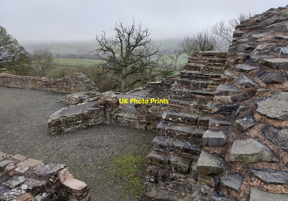 Photo 6"x4" Inside the ruins of Dolforwyn Castle Ffridd\/SO1595 c2021