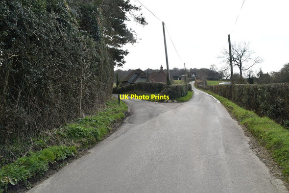 Photo 6"x4" Foxhole lane off Swife Lane Burwash Common c2021