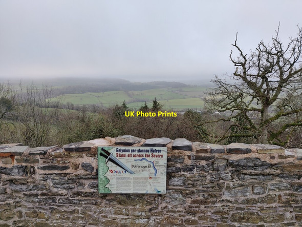 Photo 6"x4" View southeast from Dolforwyn Castle Ffridd\/SO1595 c2021
