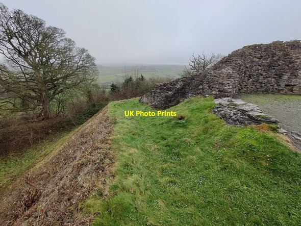 Photo 6"x4" Earthworks at Dolforwyn Castle Ffridd\/SO1595 c2021