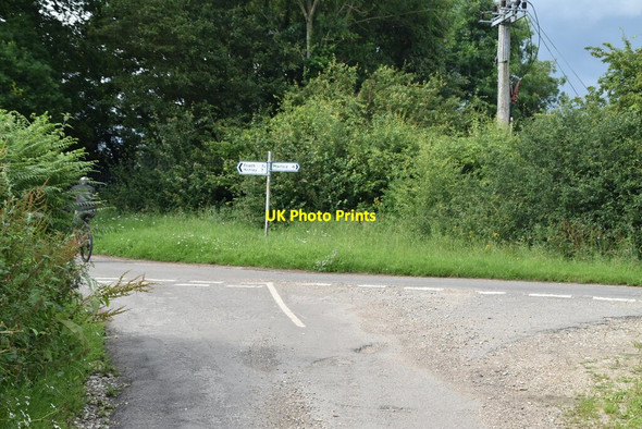Photo 6"x4" Road junction Chisbridge Cross c2021