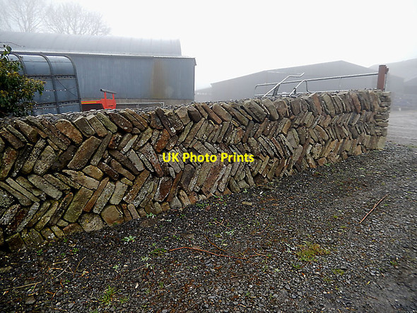 Photo 6"x4" Drystone Wall The Butts\/S6269 c2021