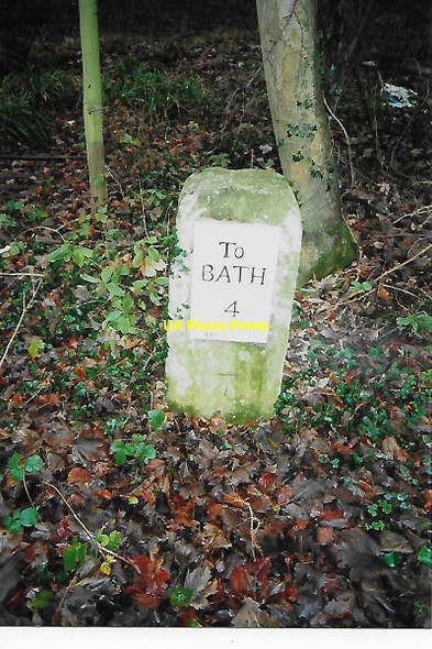Photo 6"x4" Old Milestone, High Street, Bathford Hill Bathford c2007