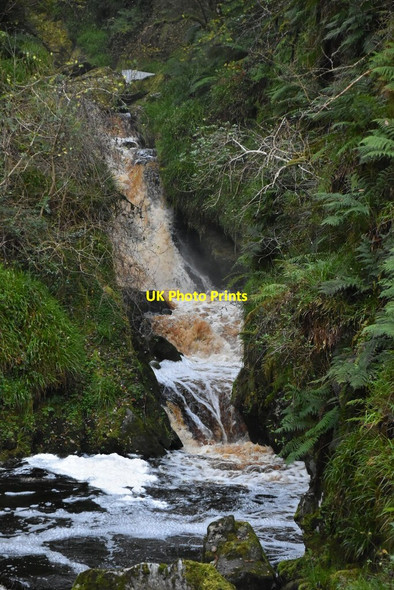 Photo 6"x4" A small waterfall, Banagher Glen Feeny c2021