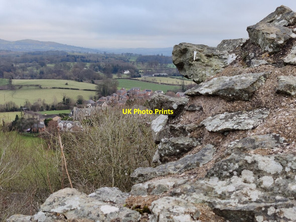 Photo 6"x4" The walls of Montgomery Castle Montgomery c2021