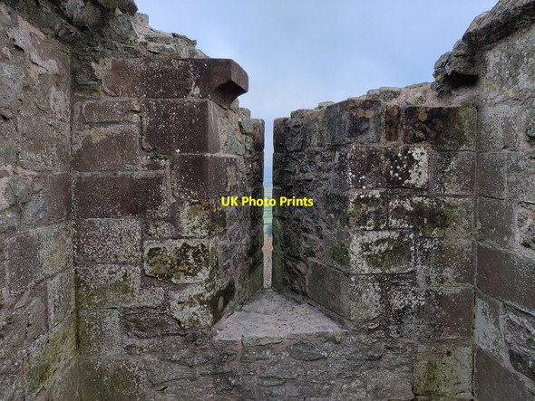 Photo 6"x4" Arrow slit at Montgomery Castle Montgomery c2021