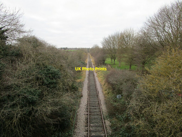 Photo 6"x4" Railway line to the Melton Mowbray Raill Innovation and Development Centre Melton Mowbray c2021