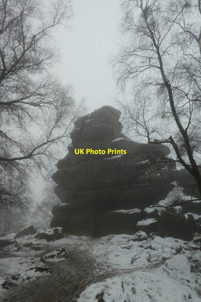 Photo 6"x4" Rocks at Brimham Rocks Smelthouses c2021
