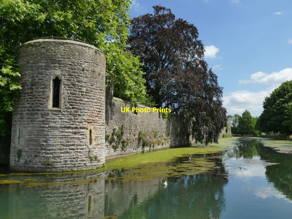 Photo 6"x4" Wells - western side of the palace moat Wells c2021