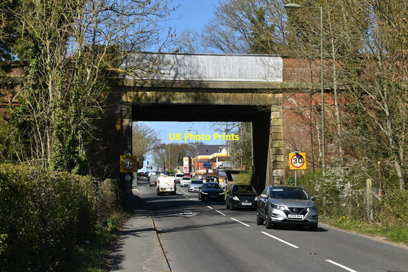 Photo 6"x4" Railway bridge, Eastbourne Rd South Godstone c2021