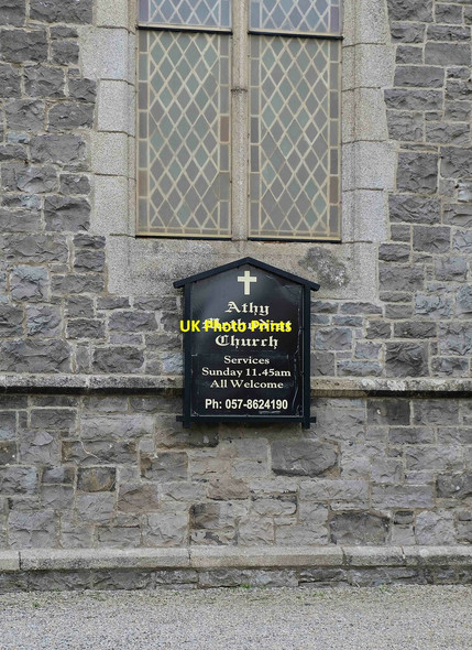 Photo 6"x4" Athy Methodist Church (2) - sign, Woodstock Street, Athy, Co. Kildare Athy c2021