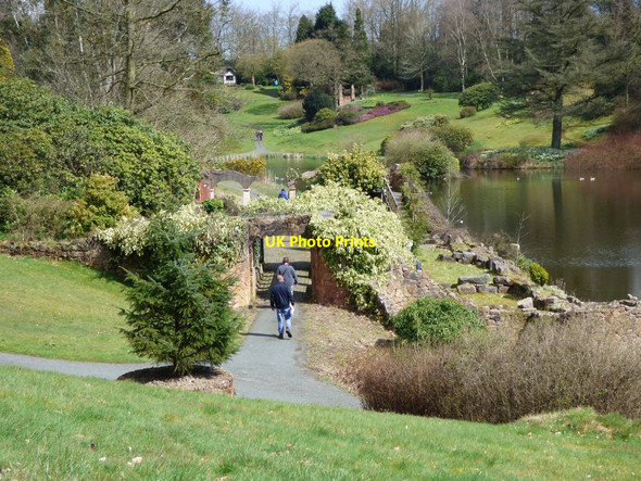 Photo 6"x4" Folly next to the lake at Consall Hall Consall c2017
