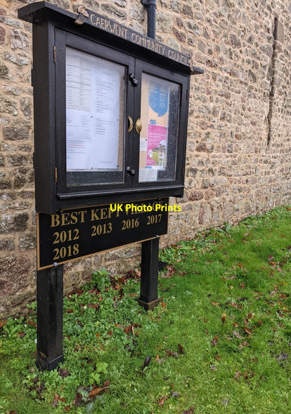 Photo 6"x4" Best Kept Village information, Llanvair Discoed Llanvair-Discoed c2021