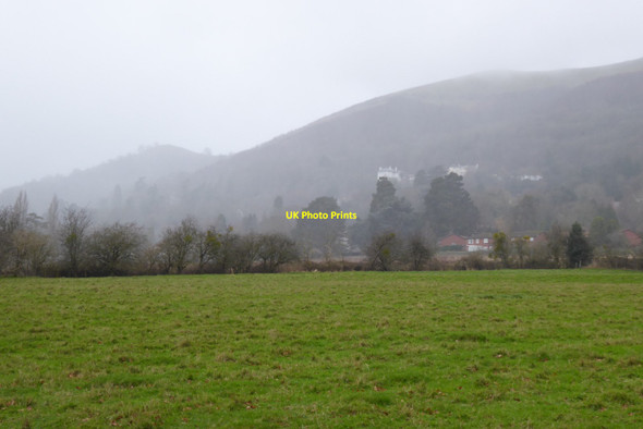Photo 6"x4" The Malvern Hills in mist Malvern Wells c2021